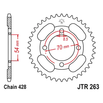 JT Sprockets rozeta JTR263.36 (26336JT) (Zadní ozubené kolo JT Sprockets JTR263.36)