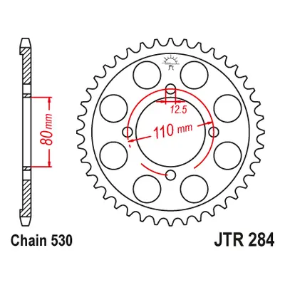 JT Sprockets rozeta JTR284.37 (28437JT) (Zadní ozubené kolo JT Sprockets JTR284.37)