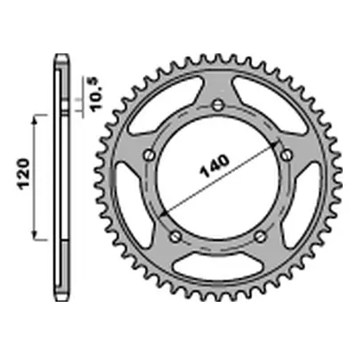 Rozeta PBR 439850C45 (JTR1792.50) (PBR rozeta 4398 50 C45 (JTR1792.50))