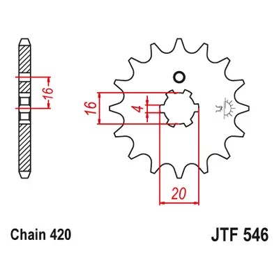 JT Sprockets ozubené kolo JTF546.15 (Přední ozubené kolo JT Sprockets JTF546.15)