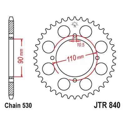 JT Sprockets rozeta JTR840.35 (84035JT) (Zadní ozubené kolo JT Sprockets JTR840.35)