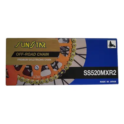 Hnací řetěz SUNSTAR SS520MXR2-114G (SUNSTAR hnací řetěz 520MXR2-114G MOTOCROSS do 500 ccm, barva