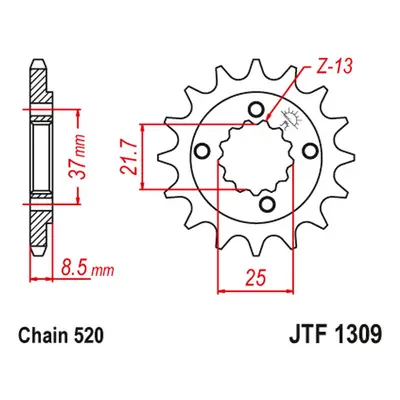 Ozubené kolo přední JT SPROCKETS JTF1309.13 (35013JT) (JT ozubené kolo přední 350 13 (35013JT))