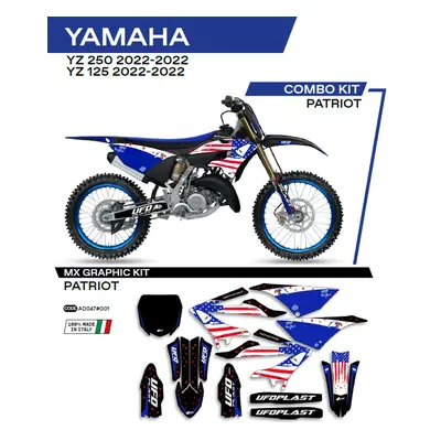 Sada samolepek (dýhy) UFO AD047001 (UFO sada samolepek (dýhy) YAMAHA YZ 125/250 22 PATRIOT barva