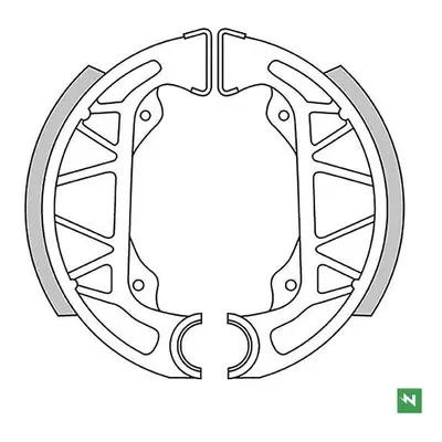Brzdové čelisti - pakny NEWFREN GF.0263 (NEWFREN brzdové čelisti - pakny GILERA TYPHON 50 96> ,P