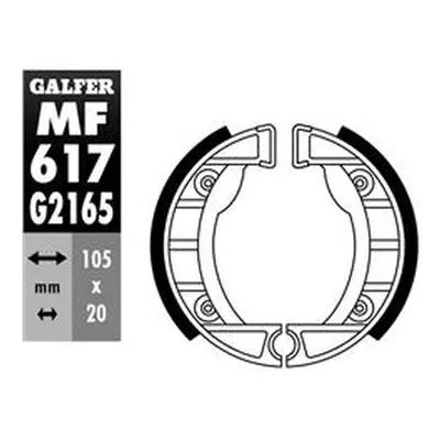 Brzdové čelisti - pakny přední GALFER MF617G2165 (GALFER brzdové čelisti - pakny přední PIAGGIO 