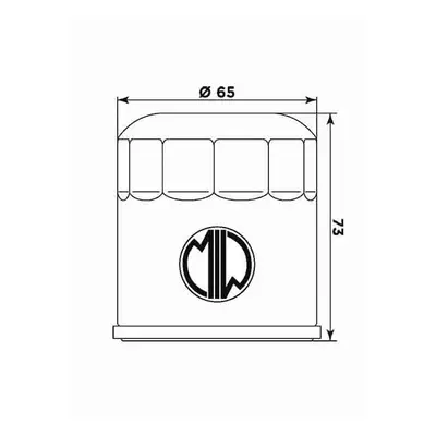 Olejový filtr MIW/MEIWA BU10003 (268177) (HF177, 50) (MIW/MEIWA olejový filtr OEM 63806-00Y, 638