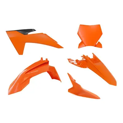 RACETECH (RTECH) kompletní sada plastů KTM SX 65 24-25 barva oranžová / černá (R-KITKTM-AR0-165