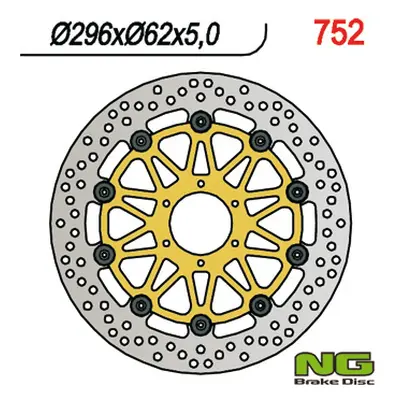 Brzdový kotouč NG Brakes NG752 (NG brzdový kotouč přední HONDA XL 1000V 99-03, VFR 800 98-16, V-