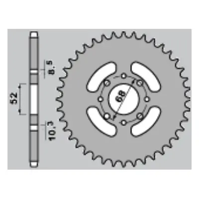 Rozeta CHT 80143K (801-43) (CHT rozeta 801 43 (801-43) 801 43 TS50 ER 80-85, TS 50X 84-00)