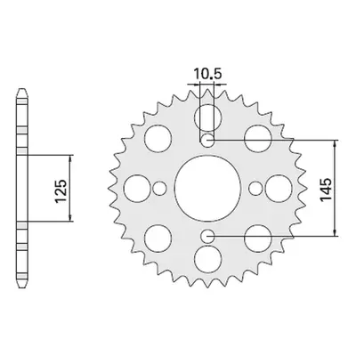 Rozeta CHT 85741K (857-41, JTR857.41) (CHT rozeta 857 41 (857-41) (JTR857.41) XT 600 85-94, XT 6