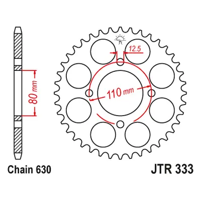 JT Sprockets rozeta JTR333.41 (33341JT) (Zadní ozubené kolo JT Sprockets JTR333.41)