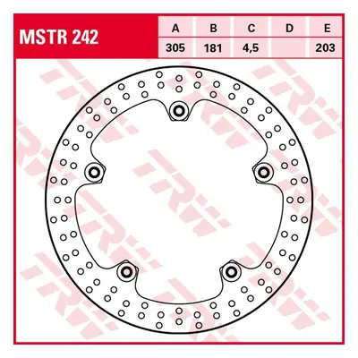 Brzdový kotouč TRW LUCAS přední MSTR242 (TRW LUCAS ZF brzdový kotouč přední BMW F 750GS/850GS 18