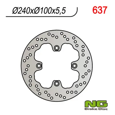 Brzdový kotouč NG Brakes NG637 (NG brzdový kotouč zadní KAWASAKI ZZR 600 93-03, ZR7 98-03, ZR 55