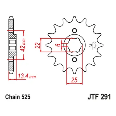 Ozubené kolo přední JT SPROCKETS JTF291.14 (29114JT) (JT ozubené kolo přední 291 14 (29114JT))