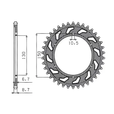 Rozeta SUNSTAR SUN1-5601-48 (JTR859.48, 86048JT) (SUNSTAR rozeta 860 48 (JTR859.48) (86048JT))