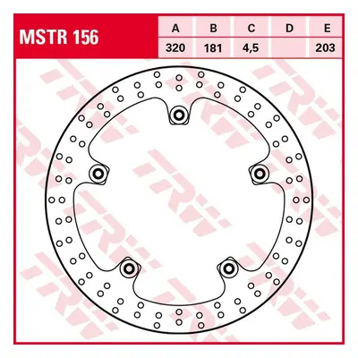 Brzdový kotouč TRW LUCAS přední MSTR156 (TRW LUCAS ZF brzdový kotouč přední BMW F 800R 15-, S 10