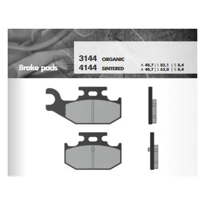 Brzdové destičky BRENTA BR4144 (BRENTA brzdové destičky KH428 (YFM700 RAPTOR 06-12 zadní), sintr
