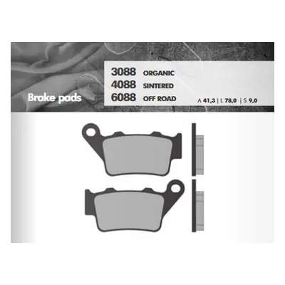 Brzdové destičky BRENTA BR6088 (BRENTA brzdové destičky KH208 / KH213 sintrované barva zlatá OFF