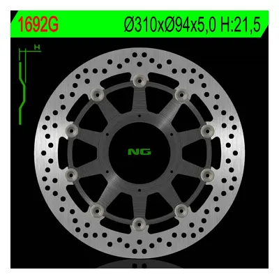 Brzdový kotouč NG Brakes NG1692G (NG přední brzdový kotouč HONDA ST 1300ABS 02-17, CTX 1300/1300