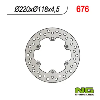 Brzdový kotouč NG Brakes NG676 (NG brzdový kotouč zadní SUZUKI RM 125/250 (88-98), DRZ 400 (220X