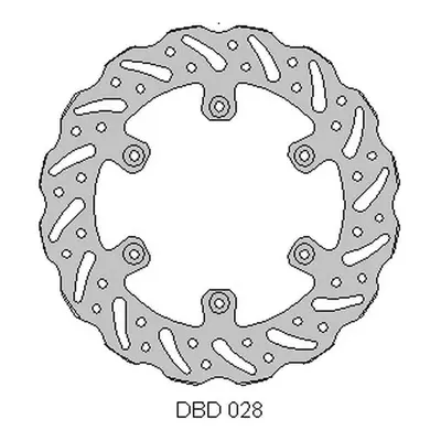 Brzdový kotouč zadní DELTA BRAKING ONL_DBD028G (DELTA BRAKING brzdový kotouč zadní YAMAHA YZ 125