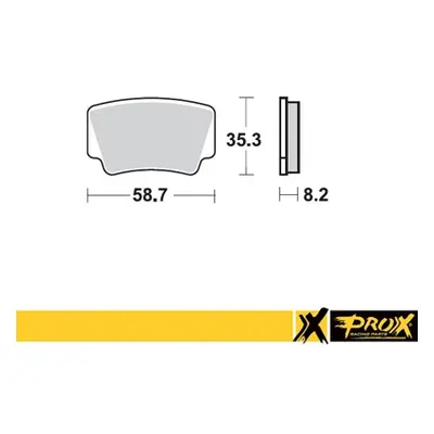 Brzdové destičky PROX 37.227102 (PROX brzdové destičky KH463 KTM 450/505/525 SX/XC ATV 08-12 zad