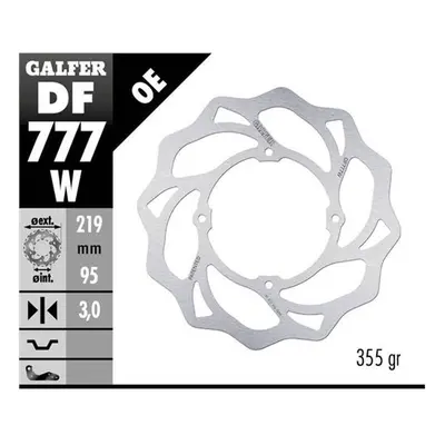 Brzdový kotouč přední GALFER DF777W (GALFER brzdový kotouč přední KTM XC 105 07-, SX 150 15-18, 