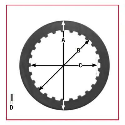 Spojkové plechy TRW LUCAS MES335-7 (TRW LUCAS spojkové plechy HONDA XL 1000 V 03-10, CB 1300 03-