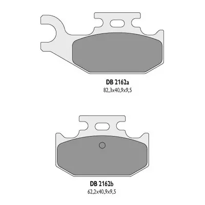 Brzdové destičky DELTA BRAKING DB2162OR-D (DELTA BRAKING brzdové destičky KH428 YAMAHA YFM 700 R