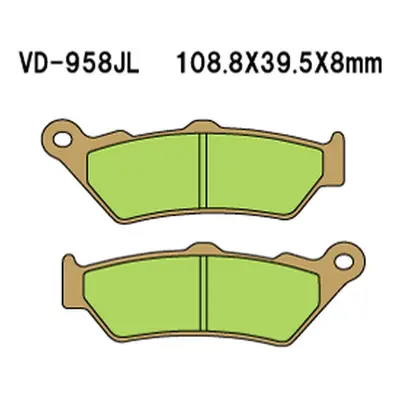 Brzdové destičky VESRAH VD-958JL (VESRAH brzdové destičky KH209 / KH209/2 sintrované barva zlatá