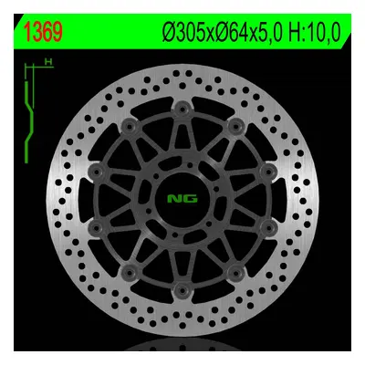 Brzdový kotouč NG Brakes NG1369 (NG brzdový kotouč přední KTM 950/990 SMR/SMT 05-14 (305X64X5,0m