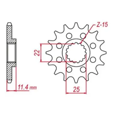 Ozubené kolo přední GROSSKOPF 125213G (JTF1902.13) (GROSSKOPF ozubené kolo přední 1252 13 LC4 40