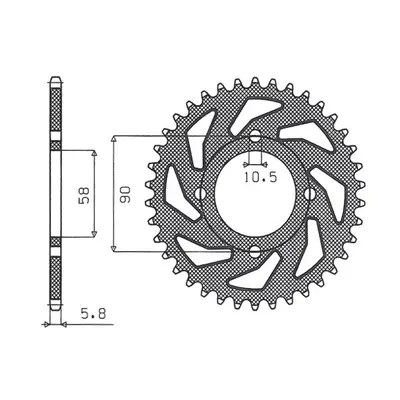 Rozeta SUNSTAR SUN1-3079-44 (JTR273.44, 27944JT) (SUNSTAR rozeta 279 44 (JTR273.44) (27944JT))