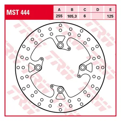 Brzdový kotouč TRW LUCAS zadní MST444 (TRW ZF brzdový kotouč zadní TRIUMPH TIGER 800 11-, SPEED 