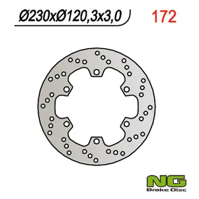 Brzdový kotouč NG Brakes NG172 (NG brzdový kotouč přední KAWASAKI kmX 125 (86-03) (230X120X4) 6 