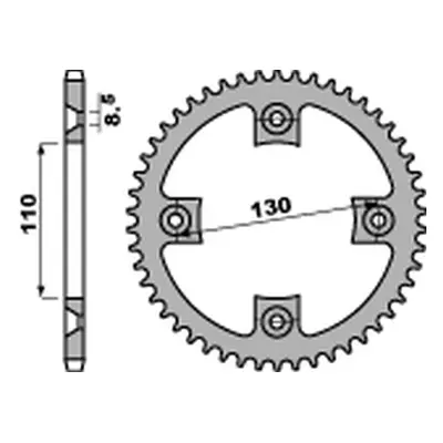 Rozeta PBR 430650C45 (JTR215.50, STD.+1) (PBR rozeta 4306 50 C45 (JTR215.50) (STD.+1))