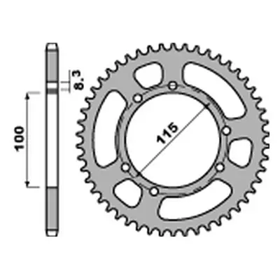 Rozeta PBR 450260C45 (PBR rozeta 4502 60 C45)