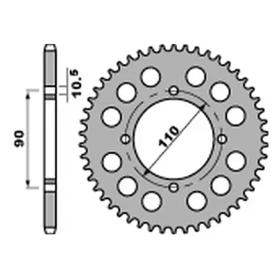 Rozeta PBR 901 35 C45 (JTR840,35, STD.-3) (PBR rozeta 901 35 C45 (JTR840,35) (STD.-3))