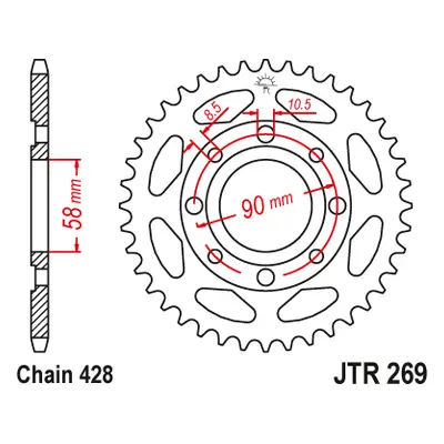 JT Sprockets rozeta JTR269.40 (26940JT) (Zadní ozubené kolo JT Sprockets JTR269.40)