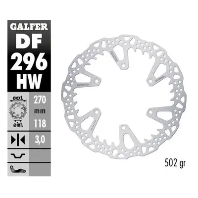 Brzdový kotouč přední GALFER DF296HW (GALFER brzdový kotouč přední YAMAHA YZ 125 22-24; YZ 250 2