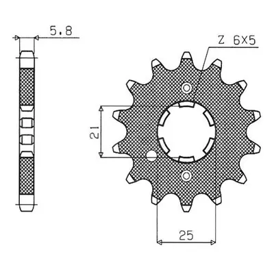 Ozubené kolo přední SUNSTAR SUN31515 (JTF569.15, 56915JT) (SUNSTAR ozubené kolo přední 569 15 (J