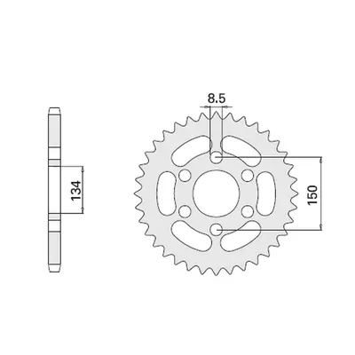 Rozeta CHT 46348K (463-48, JTR.463.48) (CHT rozeta 463 48 kmX 125 86-03 (463-48) (JTR.463.48))