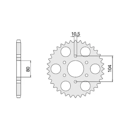 CHT rozeta 501 41 KAWASAKI s 1000J 81-83 (501-41) (CHT rozeta 501 41 KAWASAKI s 1000J 81-83 (501