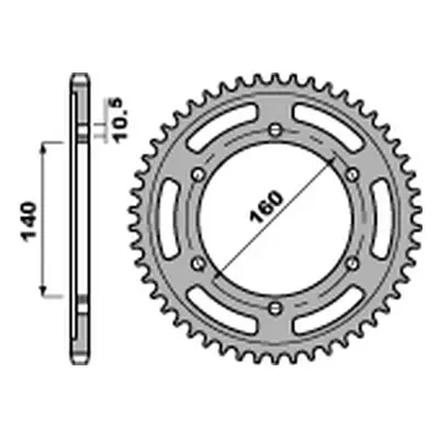 Rozeta PBR 50246C45 (JTR502.46) (PBR rozeta 502 46 C45 (JTR502.46))