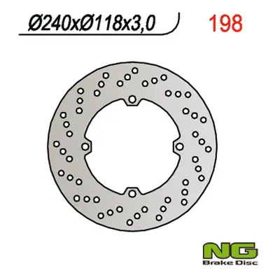 Brzdový kotouč NG Brakes NG198 (NG brzdový kotouč přední HONDA CR 125/250 (89) (240X118X3))