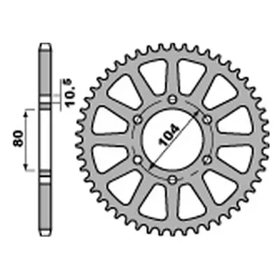 Rozeta PBR 47848C45 (JTR478.48) (PBR rozeta 478 48 C45 (JTR478.48) (může být nahrazená 4578 48))