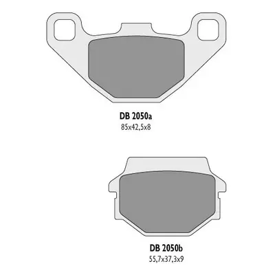 Brzdové destičky DELTA BRAKING DB2050OR-N (DELTA BRAKING brzdové destičky KH67, KH372 - nahrazuj