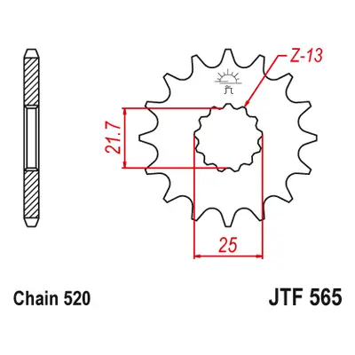 JT Sprockets ozubené kolo JTF565.14 (56514JTS) (Přední ozubené kolo JT Sprockets JTF565.14)