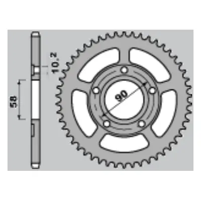 CHT rozeta 281 40 HONDA CRM 125 90-00 281 40 (604-40) (JTR604.40) (CHT rozeta 281 40 HONDA CRM 1